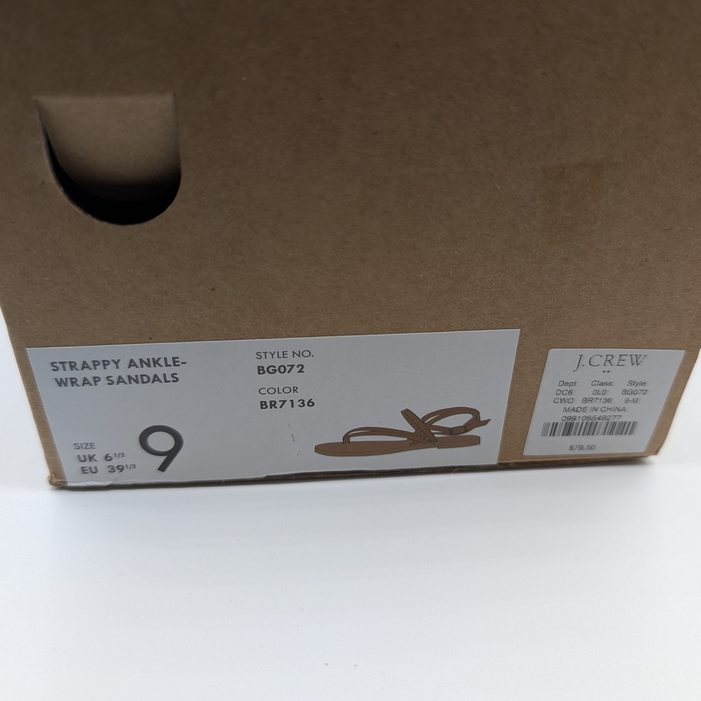 J.Crew Strappy Ankle-Wrap Sandals